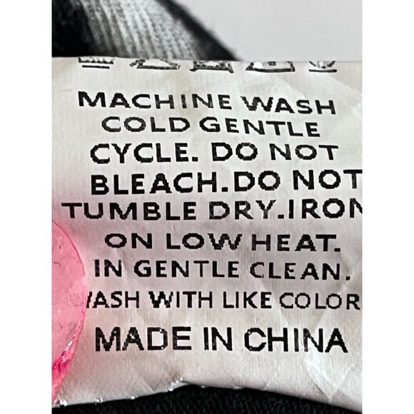 Bloomchic Tie Dye Top 22 Black Active Sporty Neutral Goth Punk Retro 80s Chic - Picture 8 of 10